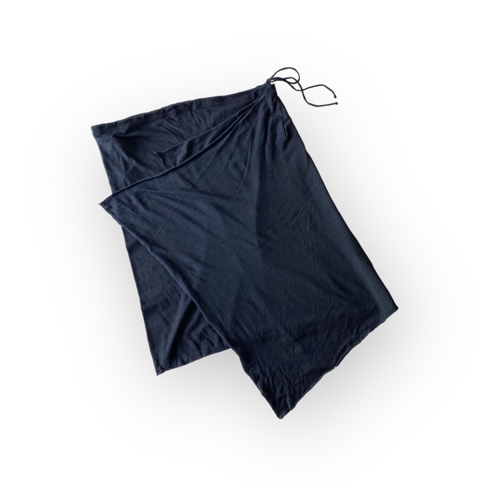 HTF: new Hard Tail ★ Float Layer Wrap Lightweight Cotton Mini Skirt ★ Black ★ S - Picture 2 of 16